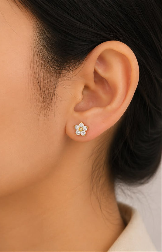 Crystal Daisy Studs