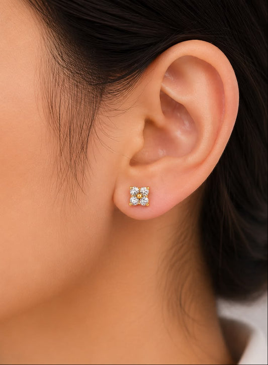 Crystal Daisy Classic Studs