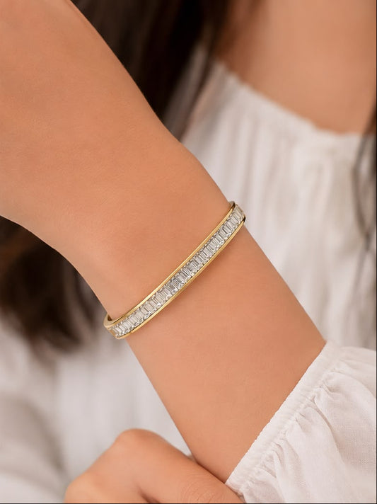 Crystal Baguette Bangle