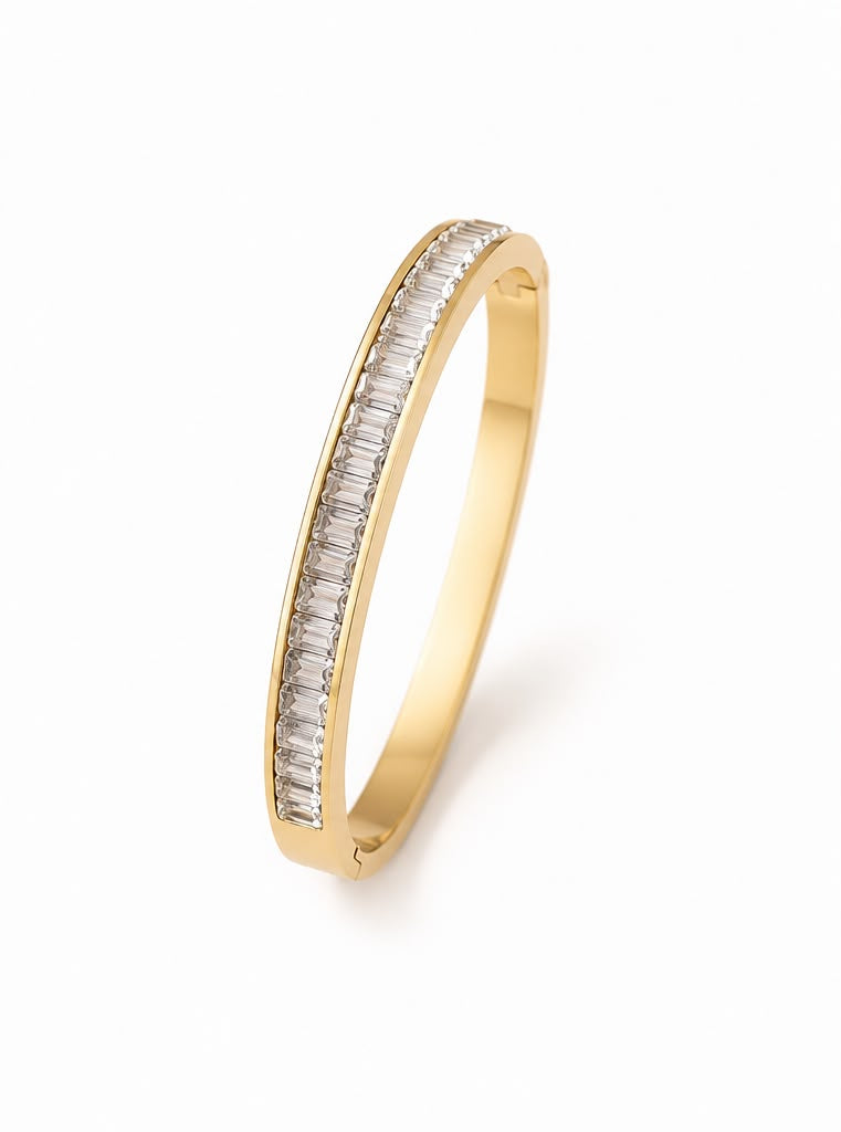 Crystal Baguette Bangle