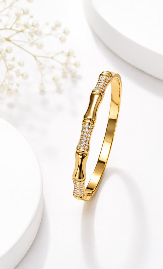 Bamboo Luxe Crystal Kada