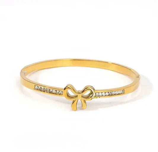 Bow Crystal Kada Bracelet